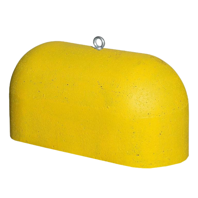 Jumboblokken geel met RVS schroefhuls M16