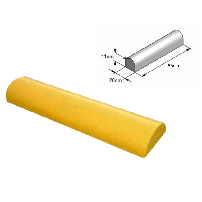 Traffictotaal Varkensrug beton RECHT geel