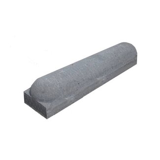 Traffictotaal Stootbanden 1 kant rond en 1 kant recht antraciet - met voet