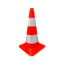 Verkeerskegel 50 cm met 2 reflecterende banden