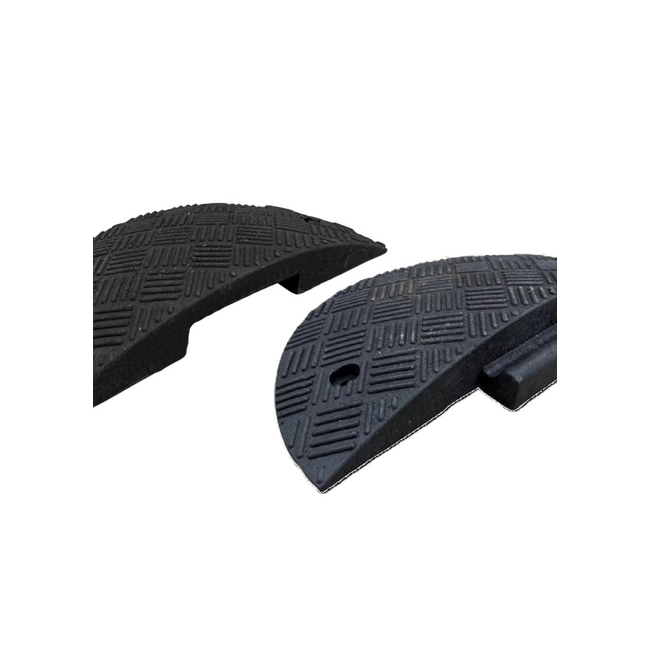 Verkeersdrempel 7cm hoog - complete drempel kunststof - 5-10km/u