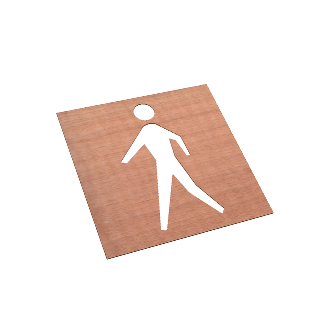 Wegmarkering sjabloon set (Voetgangers)