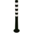 Afzetpaal Ø80mm zwart-wit flexibel kunststof