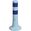 Afzetpaal Ø80mm wit-blauw flexibel kunststof