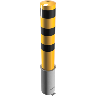 Rampaal Geel - Zwart Ø 193mm uitneembaar