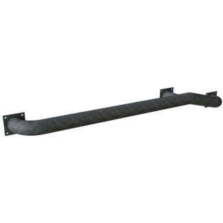 Wieldringers geknikt laad-en-losdok vrachtwagen blank