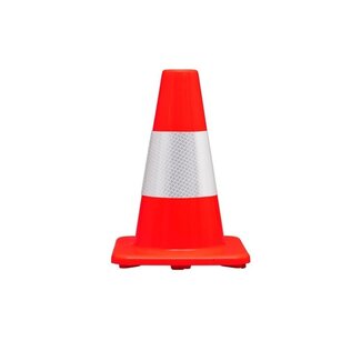 Verkeerskegel 30 cm met 1 reflecterende band