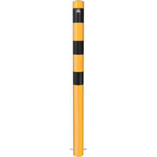 Beschermpaal Ø89mm geel/zwart 90cm met verschillende montageopties