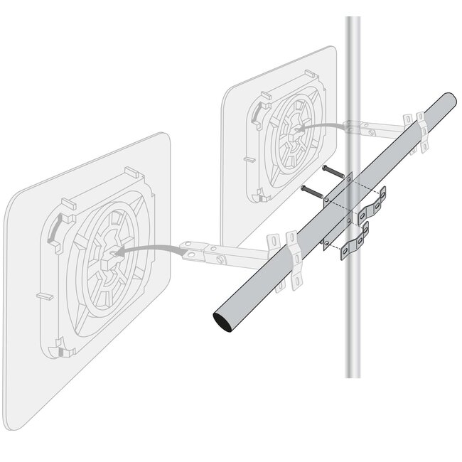 Support voor 2 spiegels