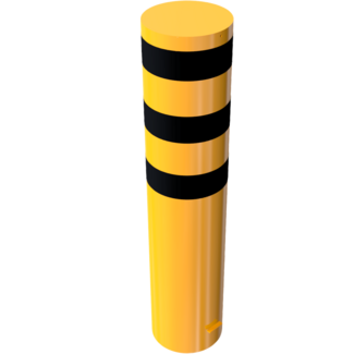 Rampaal Geel - Zwart Ø 323mm voor montage in beton