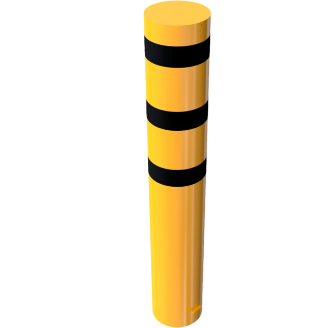 Rampaal Geel - Zwart Ø 323mm voor montage in beton