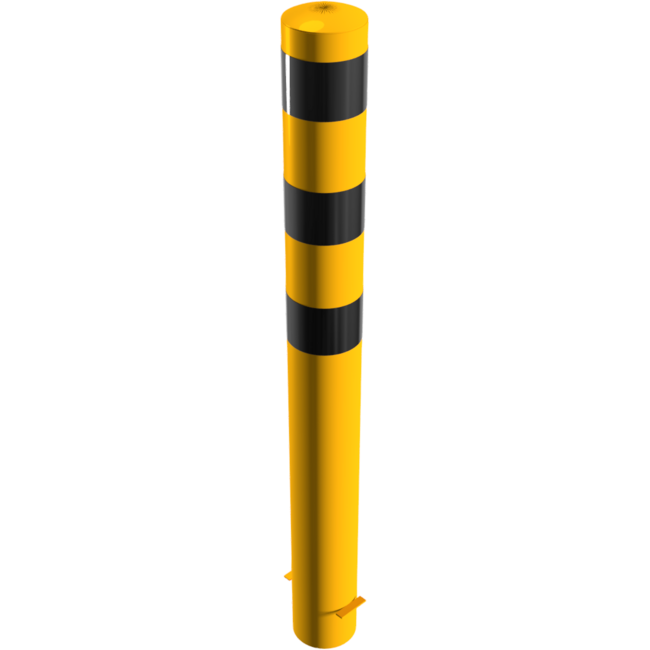 Rampaal Geel - Zwart Ø 152mm voor montage in beton