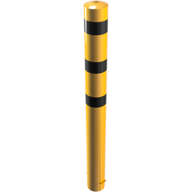 Rampaal Geel - Zwart Ø 193mm voor montage in beton