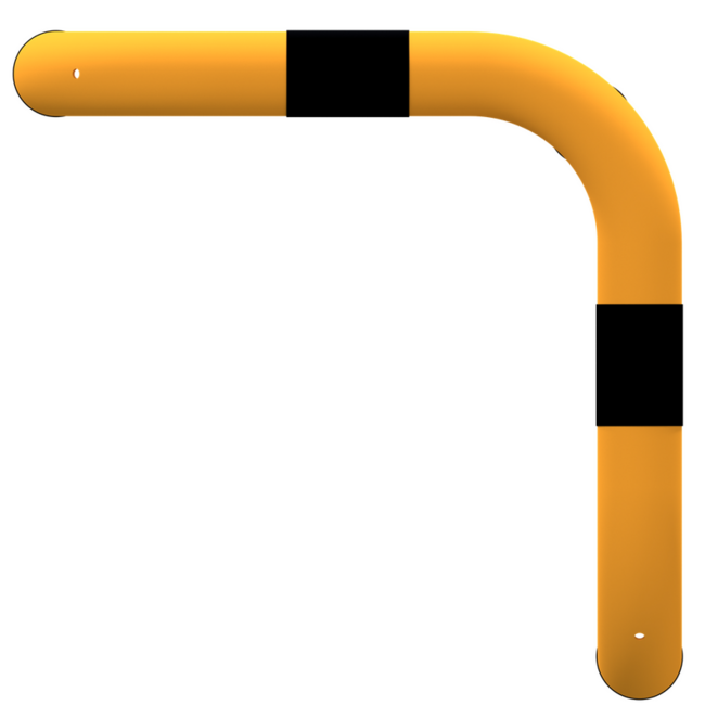 Veiligheidsbeugel 90° gelijkbenig Ø 76 x 2,6 mm