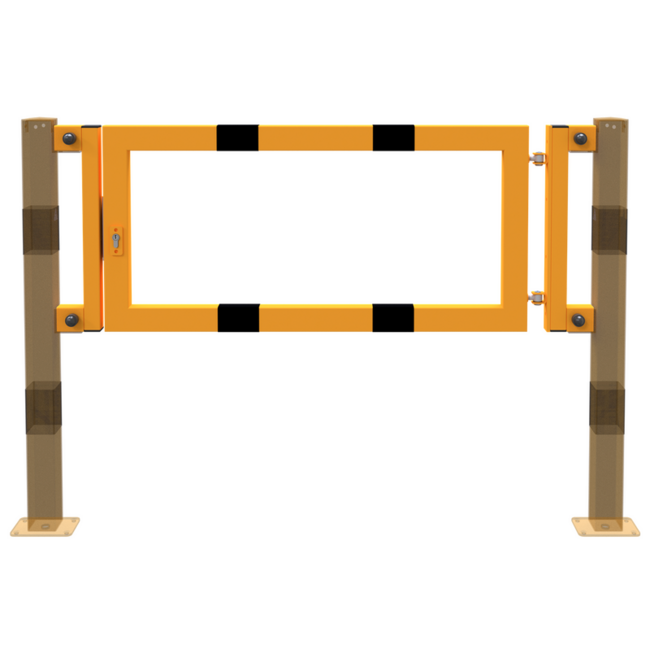 Poortelement voor beschermrailing vierkant 70 x 70 mm
