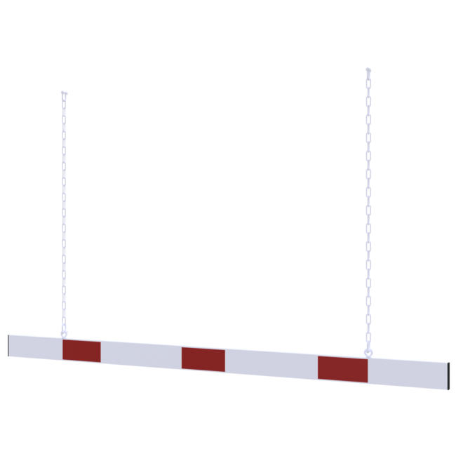 Aluminium hoogtebegrenzer - Enkelzijdige- of dubbele reflectie
