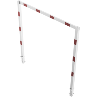 Hoogtebegrenzer vaststaand 100 x 100 mm - doorrijhoogte 2300 mm