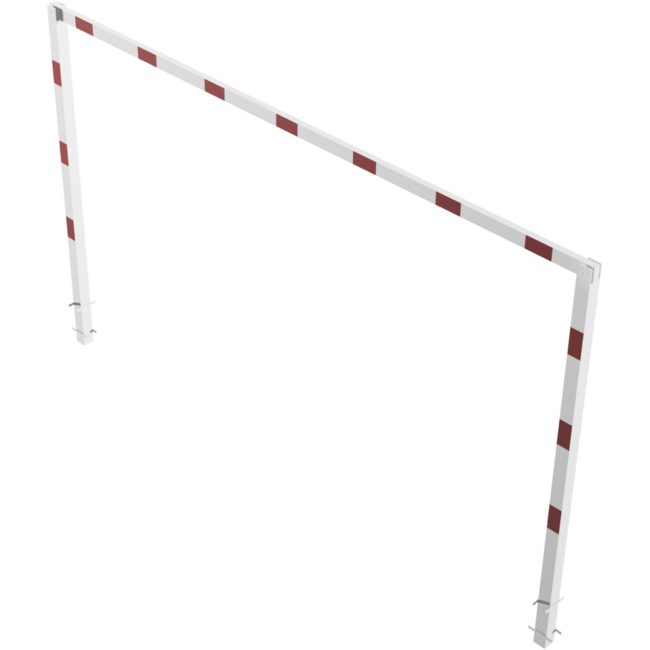 Hoogtebegrenzer vaststaand 100 x 100 mm - doorrijhoogte 2300 mm