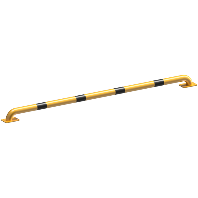 Beschermbeugel/vloerbalk Ø 60 x 115 mm – Stalen aanrijdbeveiliging geel/zwart