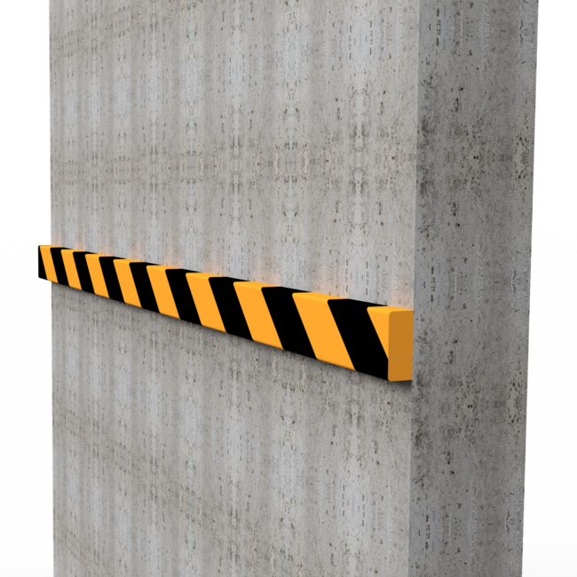 Hoekbeschermer schuimrubber - Type D 50 x 20 mm - Zelfklevend