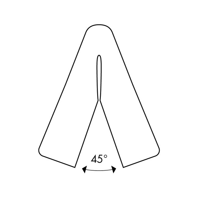 Hoekbescherming schuimrubber flexibel - Type H+ 60 x 48 mm