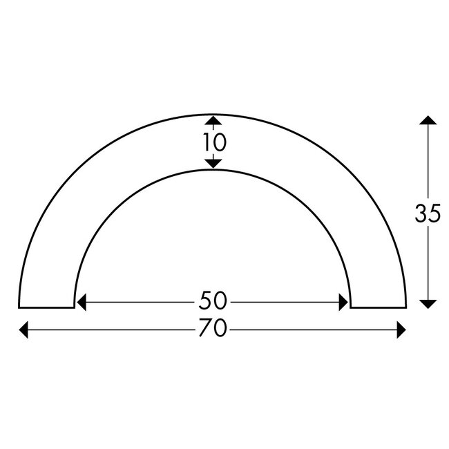 Pijpbescherming schuimrubber - Type R50 Ø50 mm