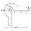 Hoekbescherming schuimrubber - Type Y 62 x 62 mm