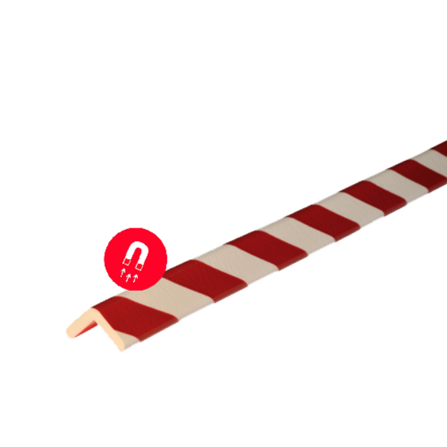 Hoekbescherming schuimrubber - Type H 47 x 35 mm | Magnetisch