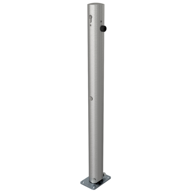 Afzetpaal rond Ø76 mm neerklapbaar | 900 mm bovengronds