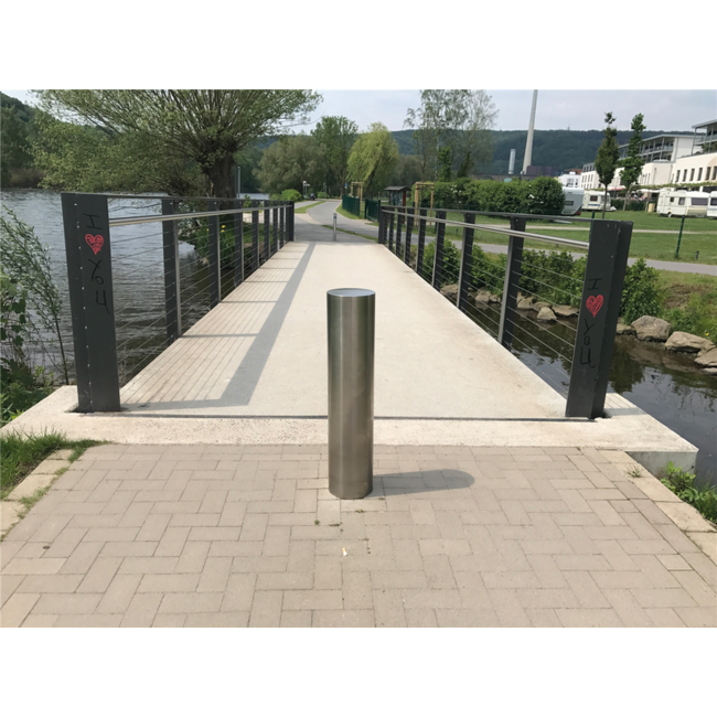 Afzetpaal rond Ø154 - 204 mm verwijderbaar | 900 mm bovengronds