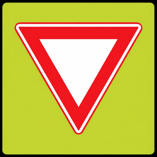 Traffictotaal RVV verkeersbord B06F | Voorrangskruising | Fluor