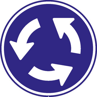 Traffictotaal RVV verkeersbord D01 | Rotondebord |