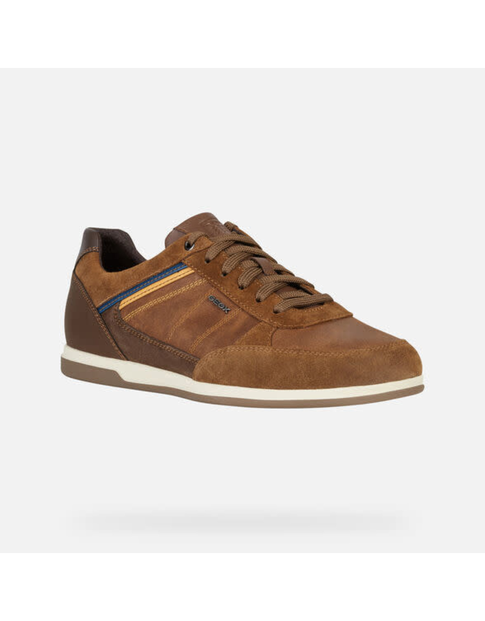 Geox Renan Man Mens Leather Trainers In