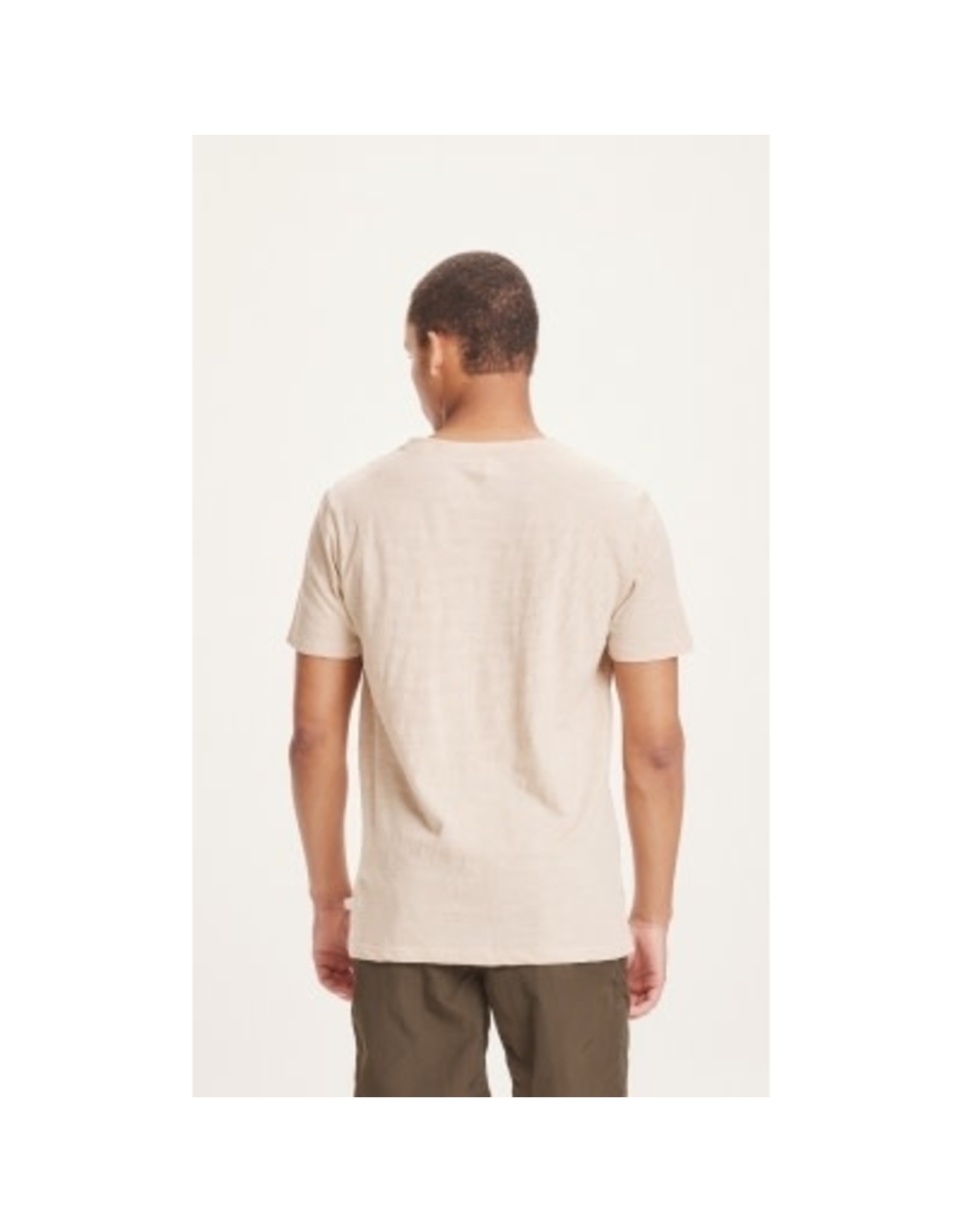 Knowledge Cotton Stripe T Shirt Safari