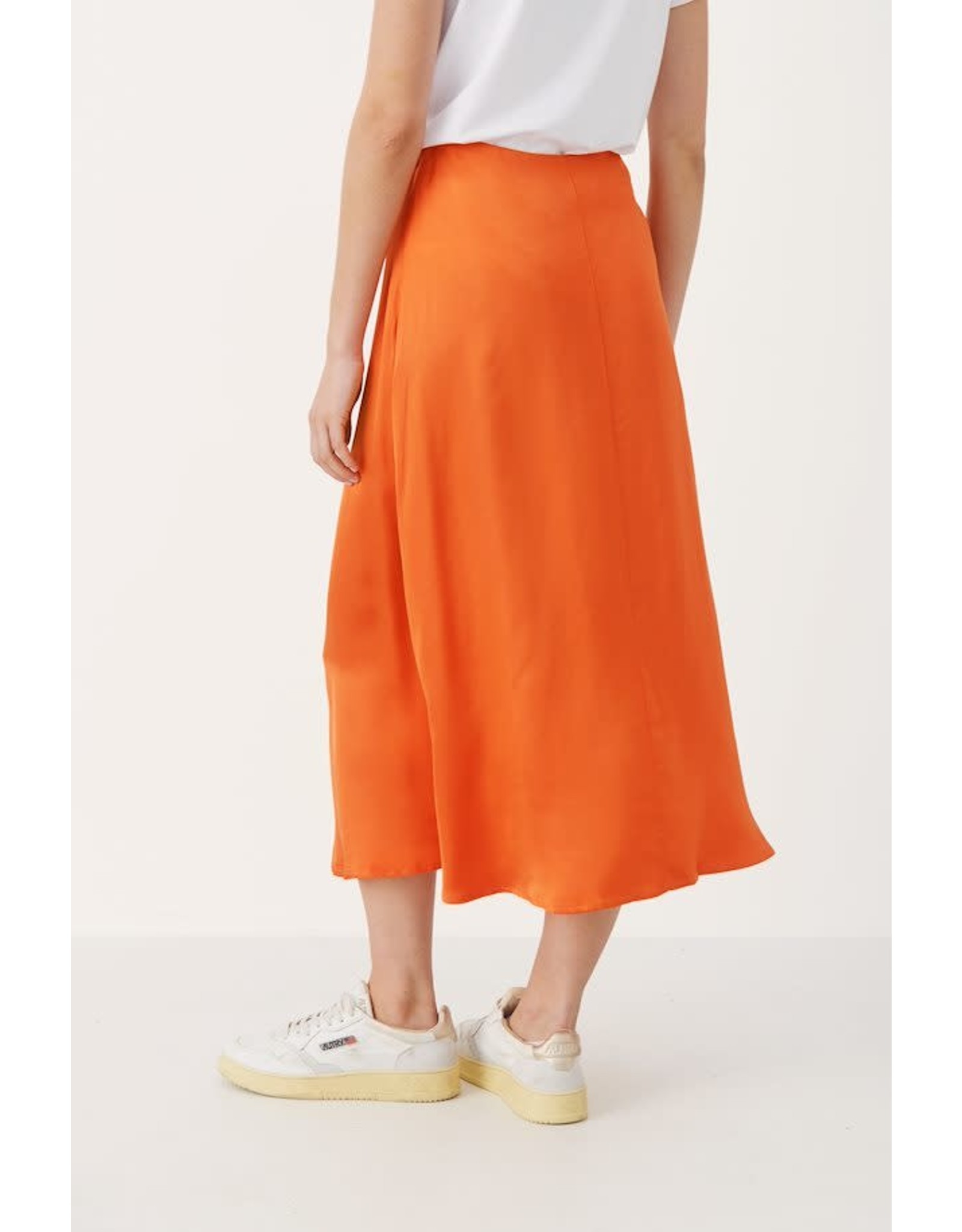 Lilyann Orange Skirt