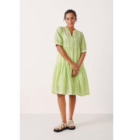 Part Two Nidia Green Check Dress