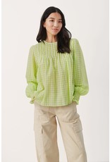 Part Two Sibelle Green Check Top