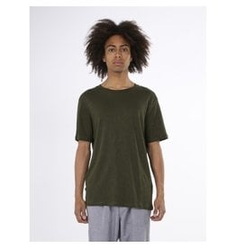 Knowledge Cotton Linen Khaki T Shirt