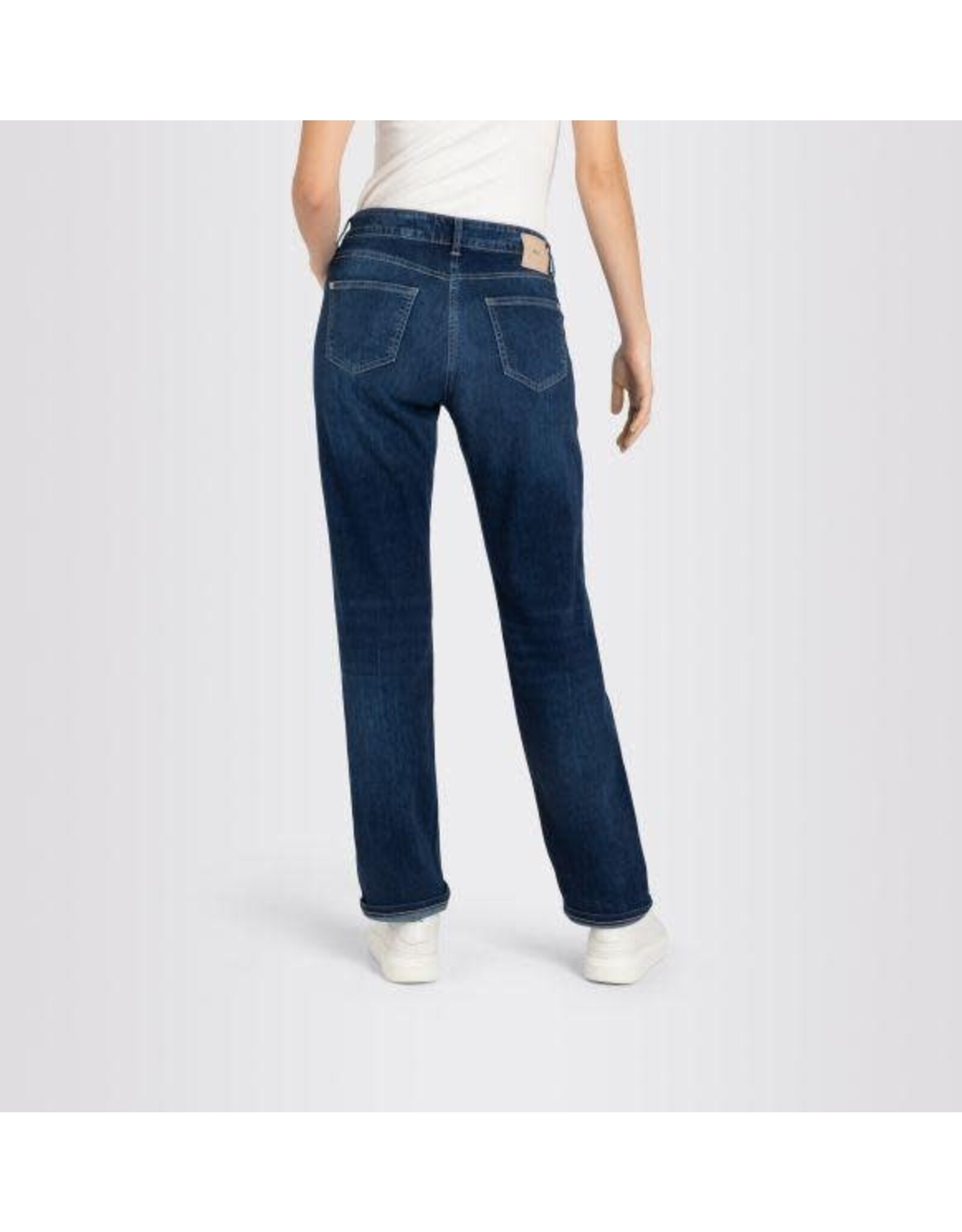MAC Womens Straight Dark Blue Jean