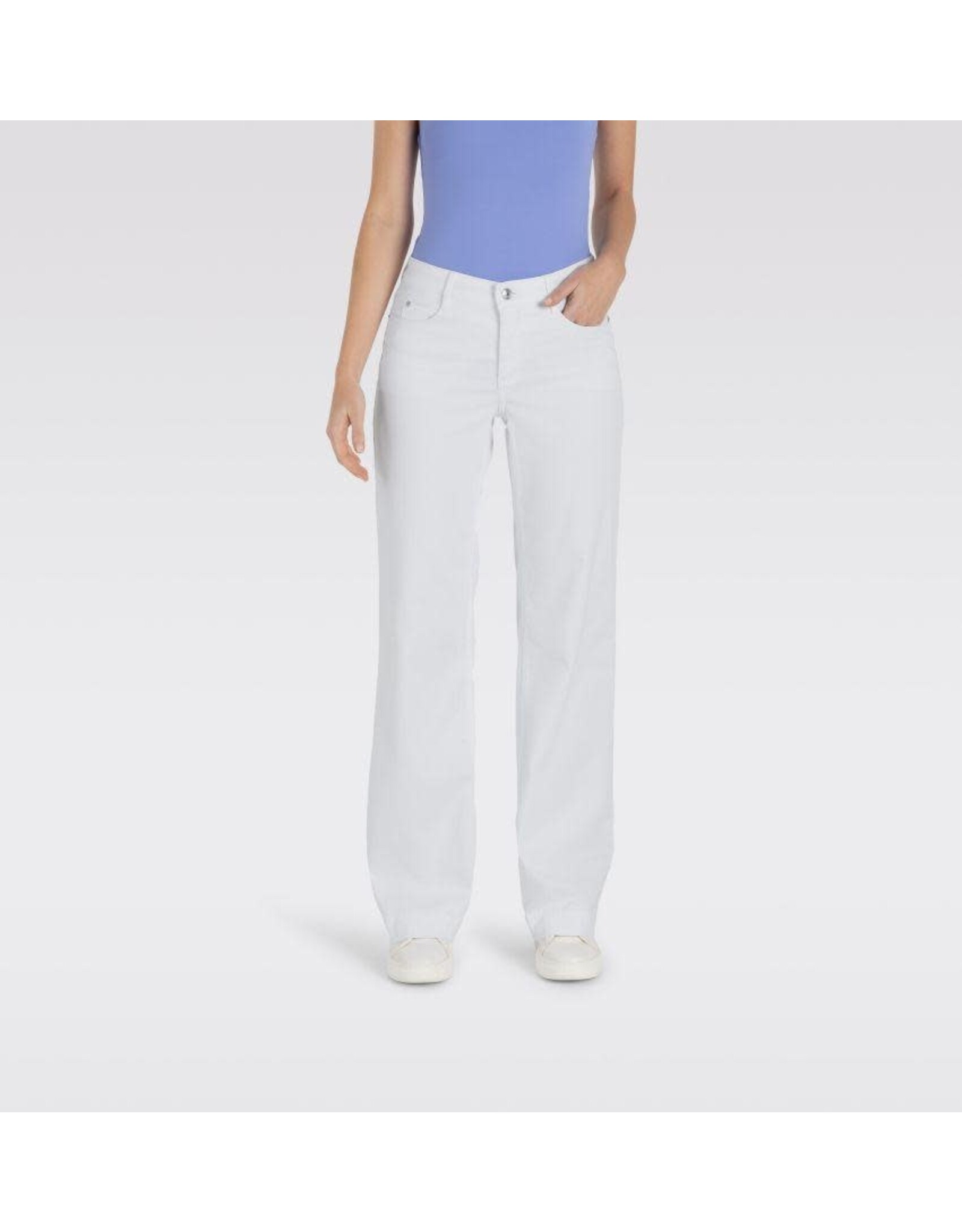 MAC Womens Dream Wide White Jean