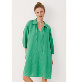 Part Two Erona Green Linen Dress