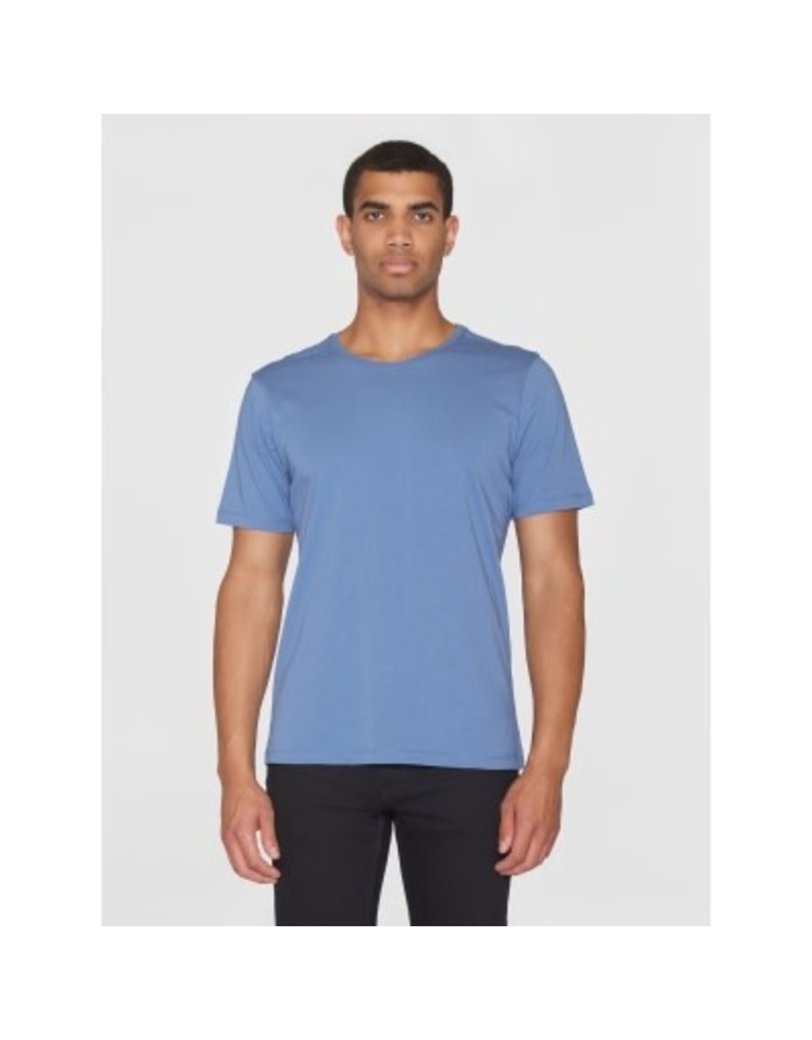 Knowledge Cotton Agnar Blue T Shirt