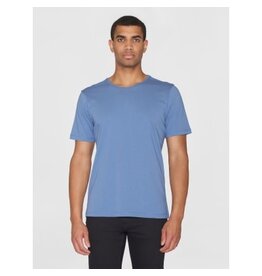 Knowledge Cotton Agnar Blue T Shirt