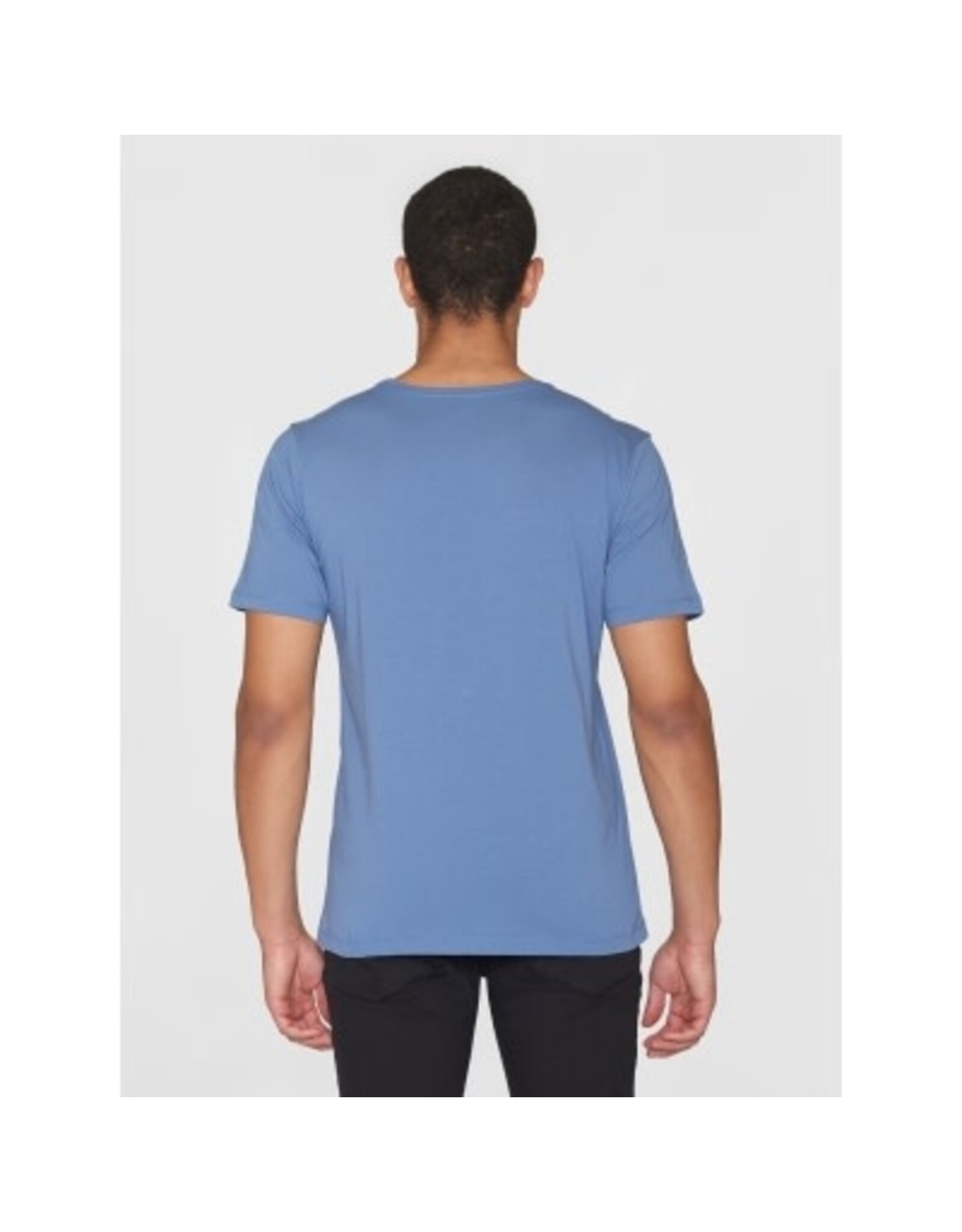 Knowledge Cotton Agnar Blue T Shirt