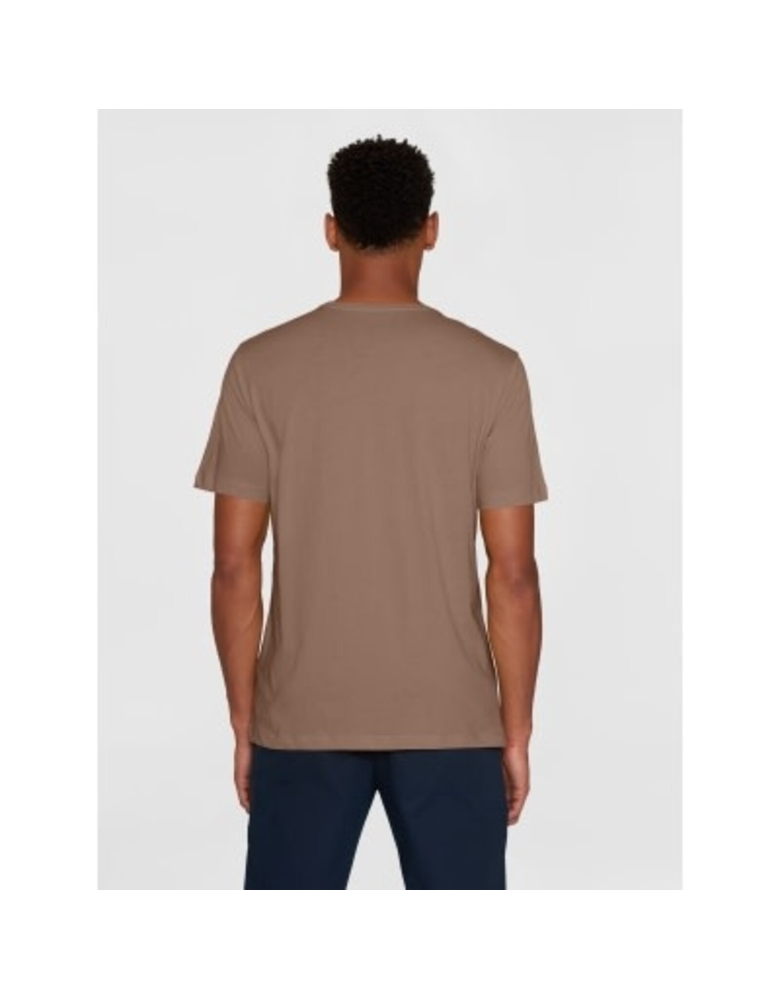 Knowledge Cotton Agnar Brown T Shirt