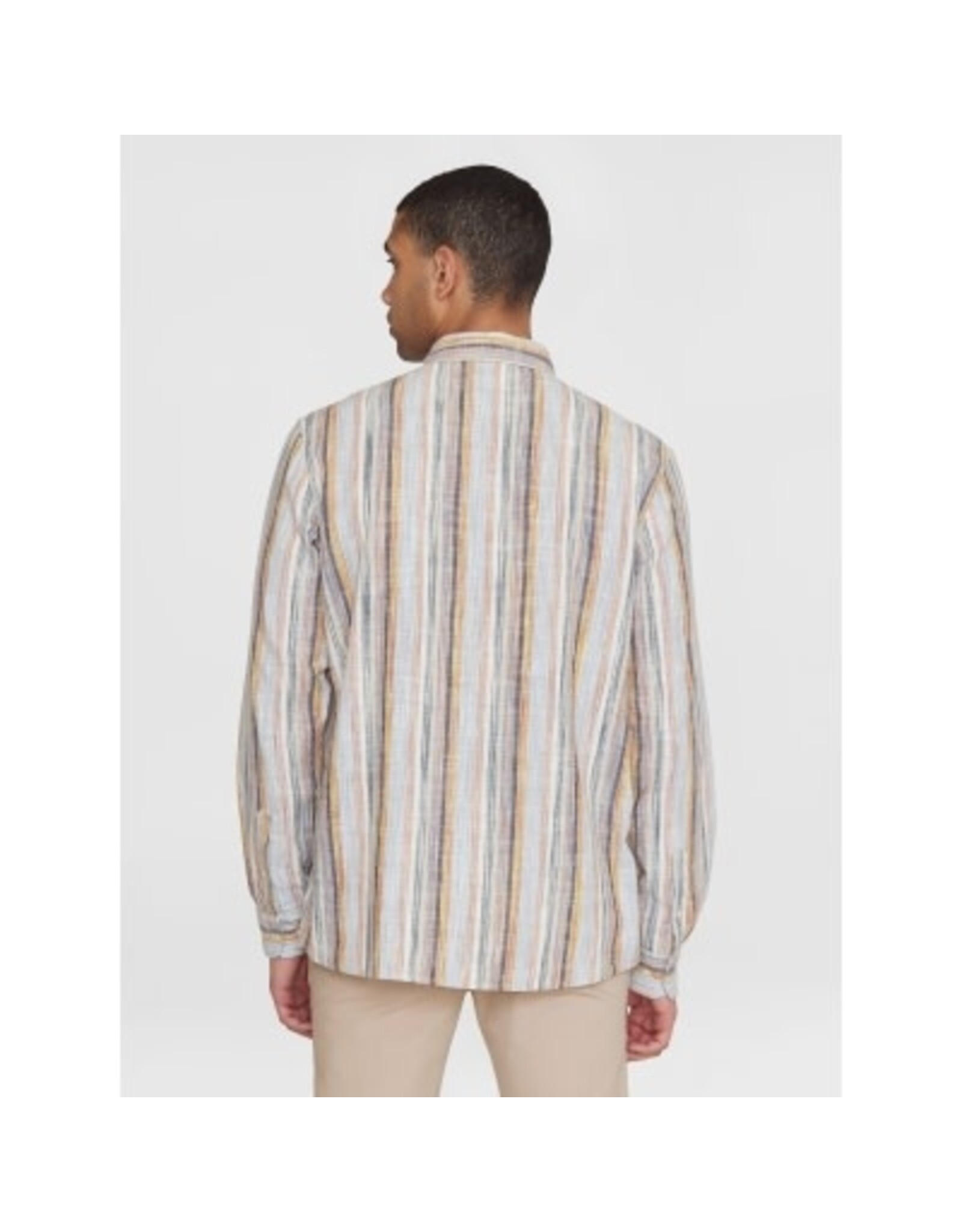 Knowledge Cotton Cotton Stripe Shirt