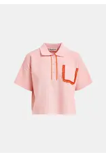 Essentiel Flame Polo Top