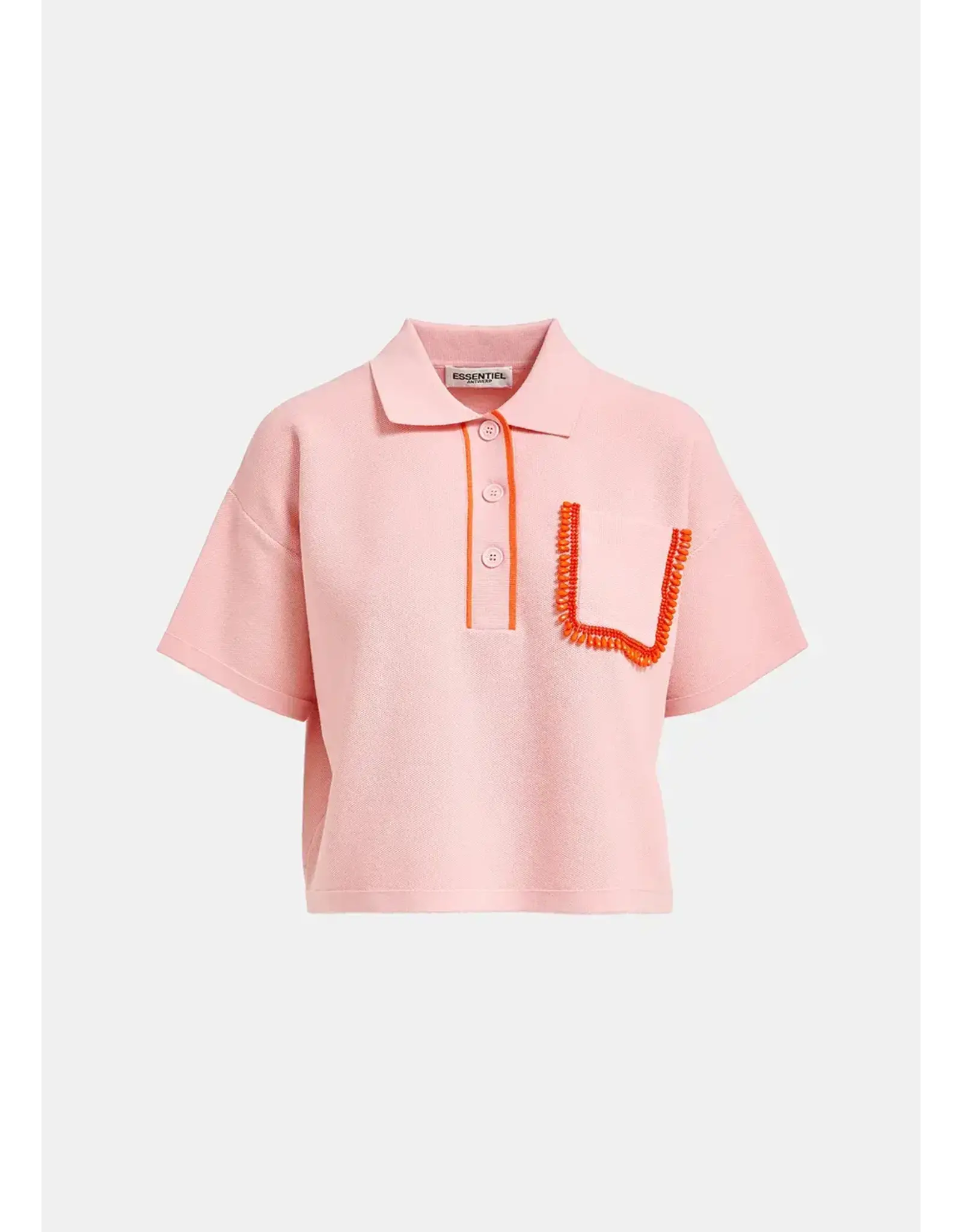 Essentiel Flame Polo Top