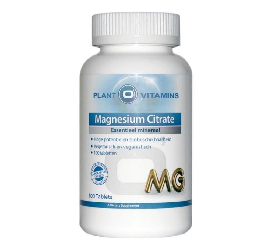 Afgrond opslaan ziek MAGNESIUM CITRAAT 100 tabletten Plantovitamins - Inner Vitamins