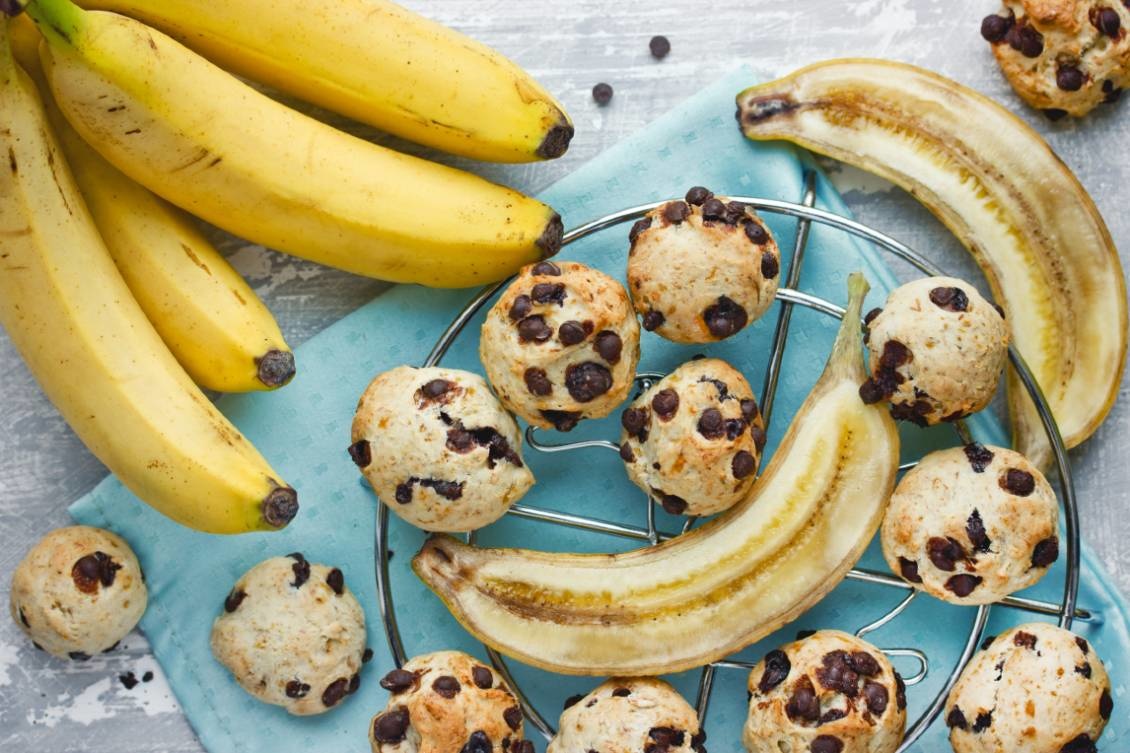 De banaan-choco-kaneel koekjes